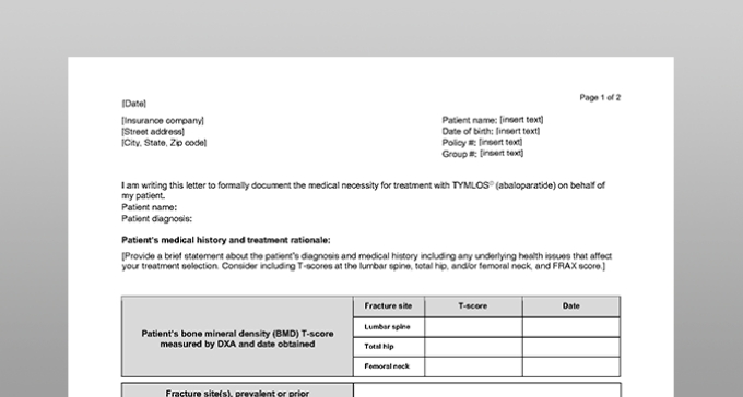 Preview of Prior Authorization (PA) Cover Letter